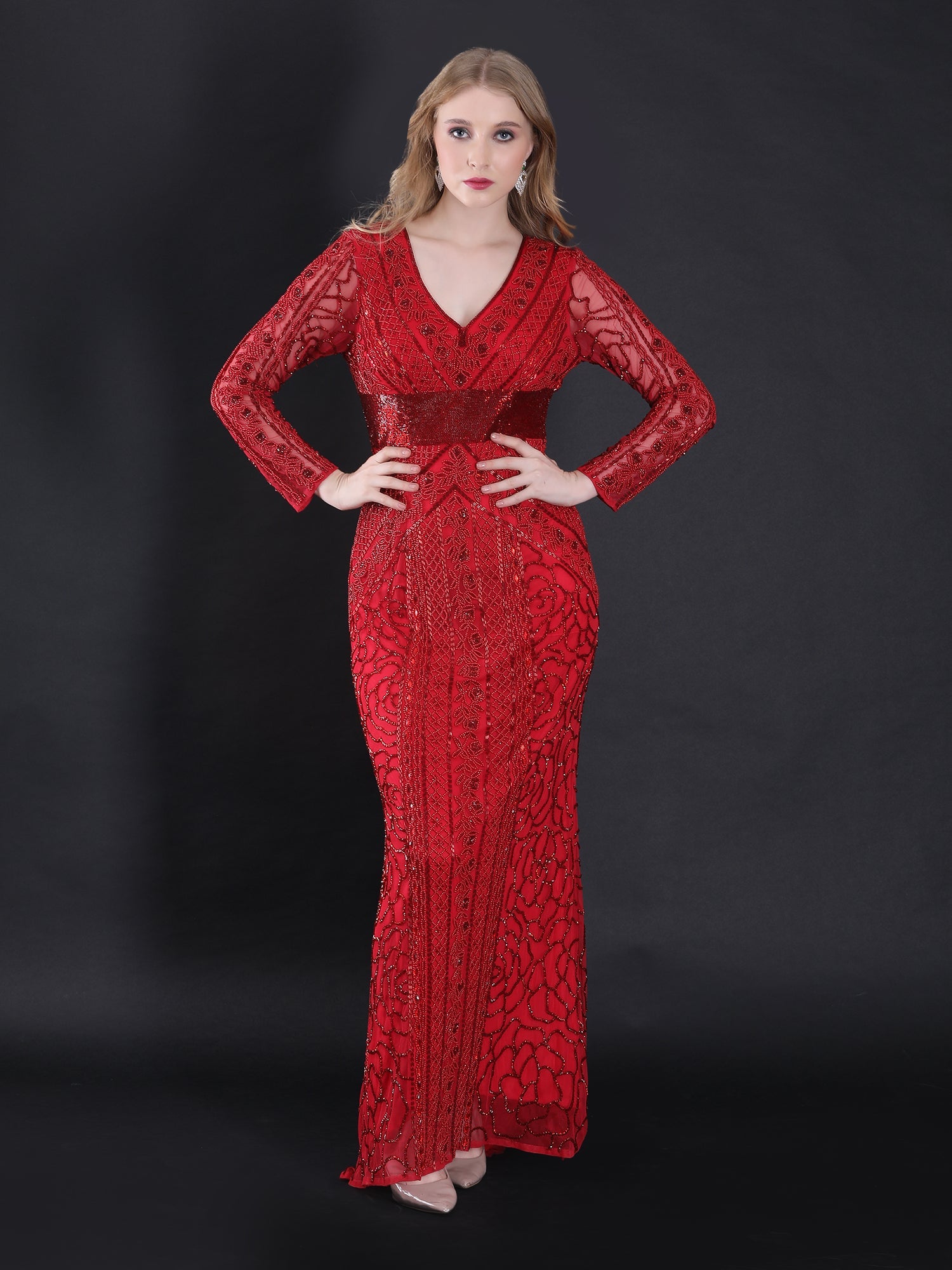 Scarlet Siren Mermaid Gown