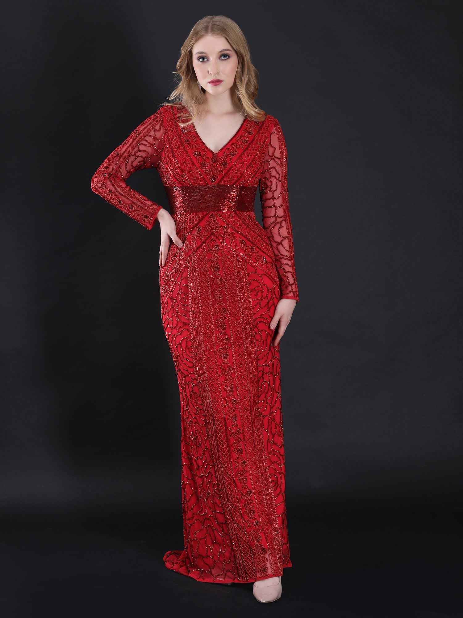 Scarlet Siren Mermaid Gown