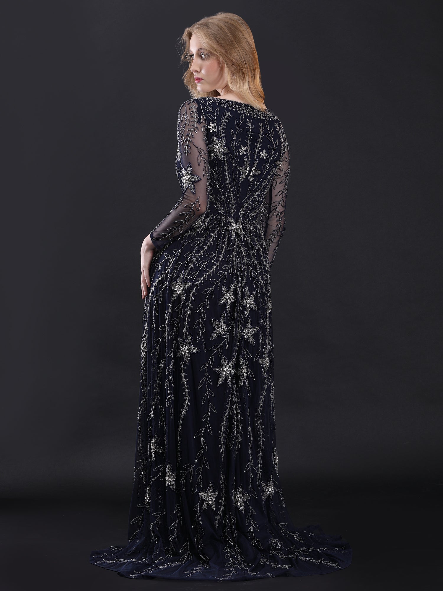 Navy Enchantress Stardust Gown