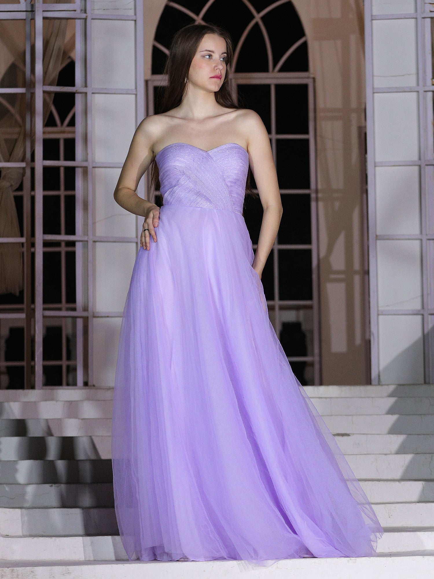 Lavender Whisper Gown Ethereal Elegance