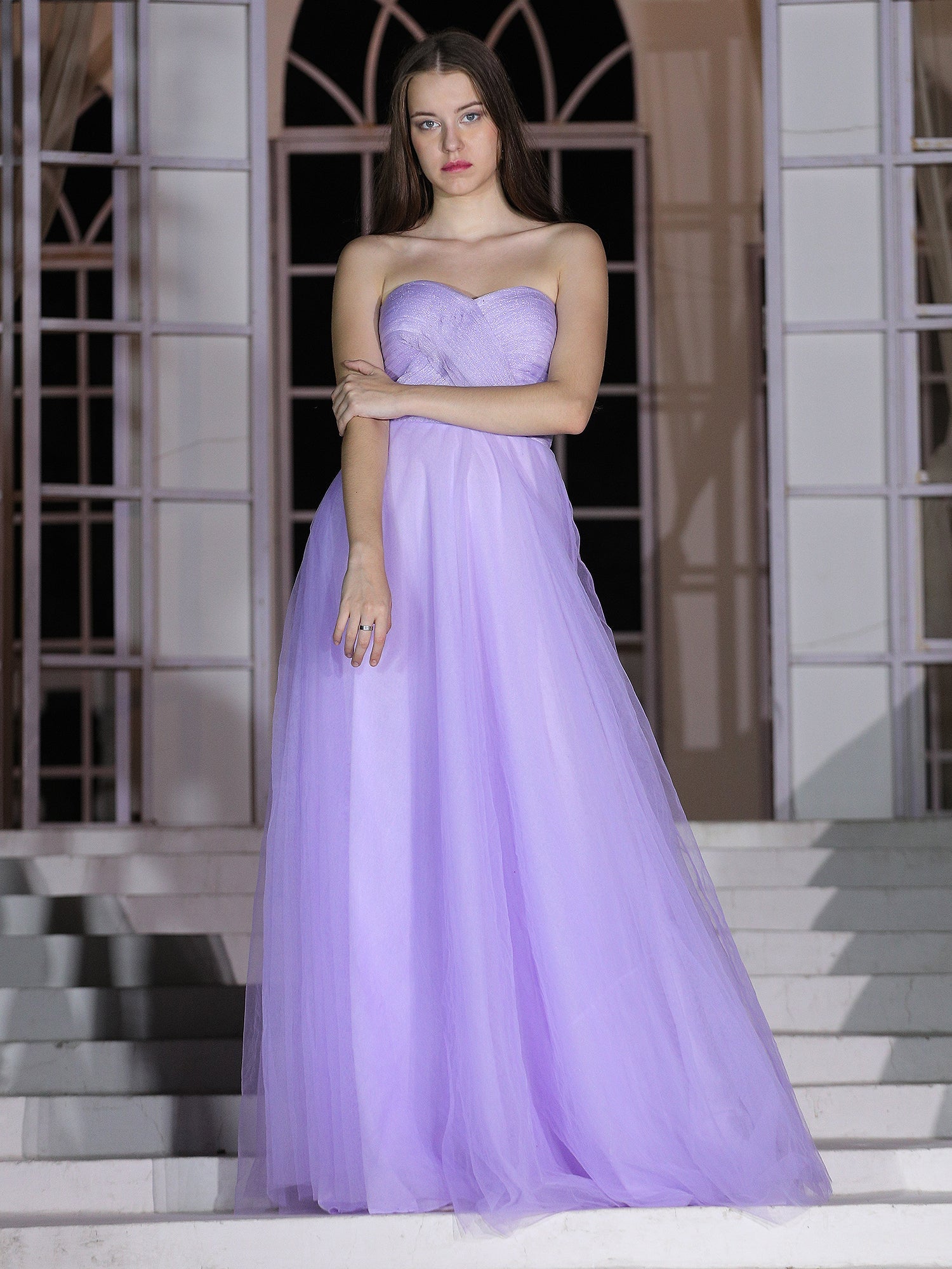 Lavender Whisper Gown Ethereal Elegance