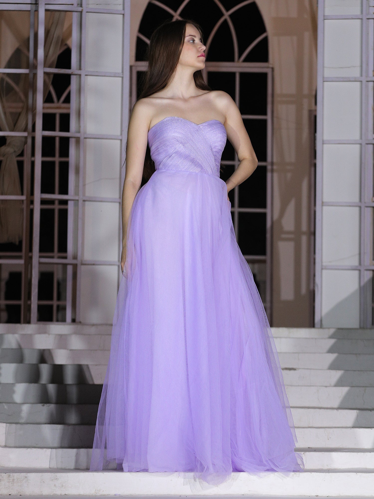 Lavender Whisper Gown Ethereal Elegance