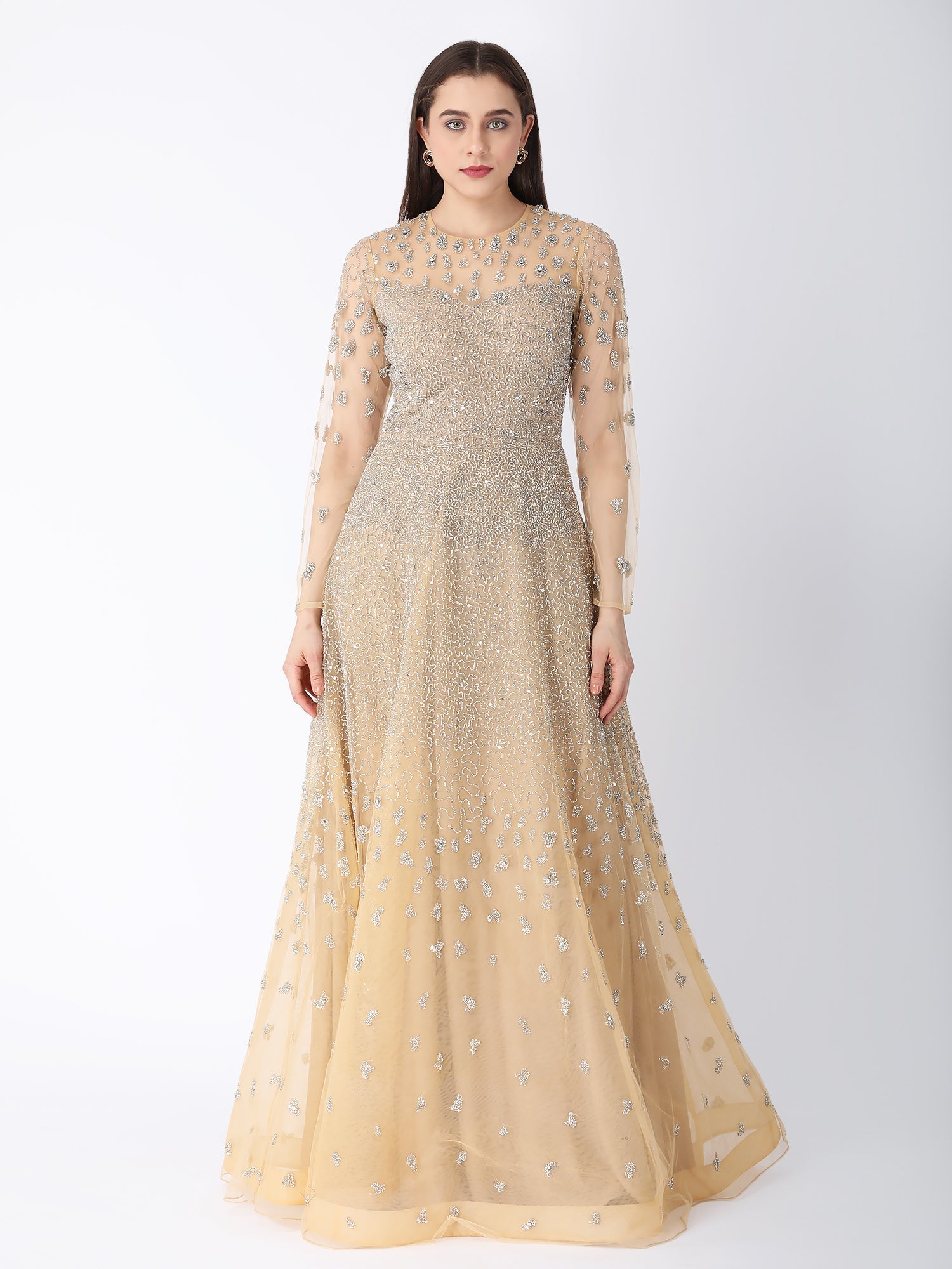 Starry Dust Beige Gown