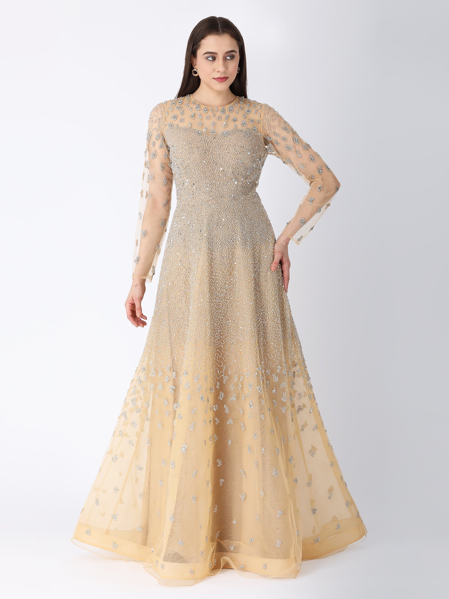 Starry Dust Beige Gown