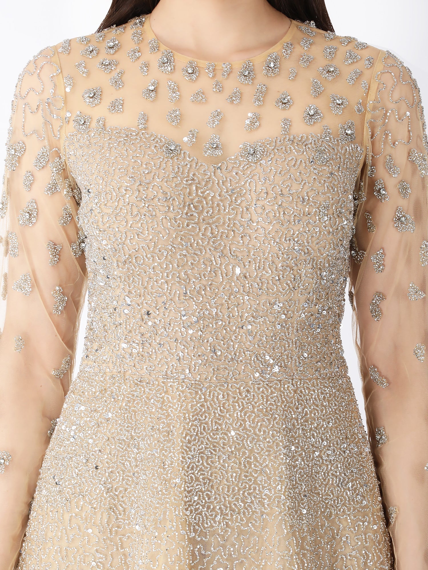 Starry Dust Beige Gown