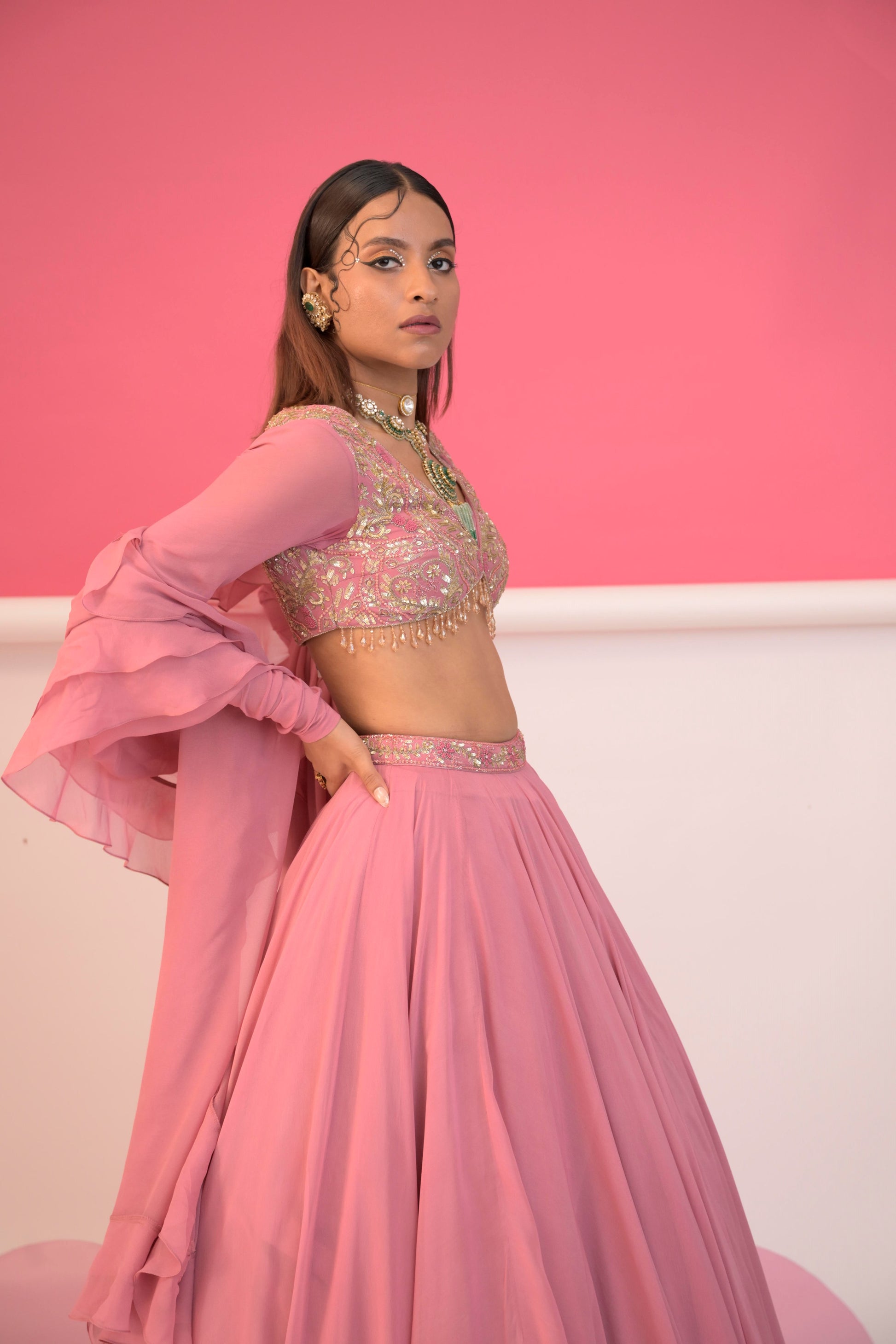 Regal Rose Lehenga Ensemble