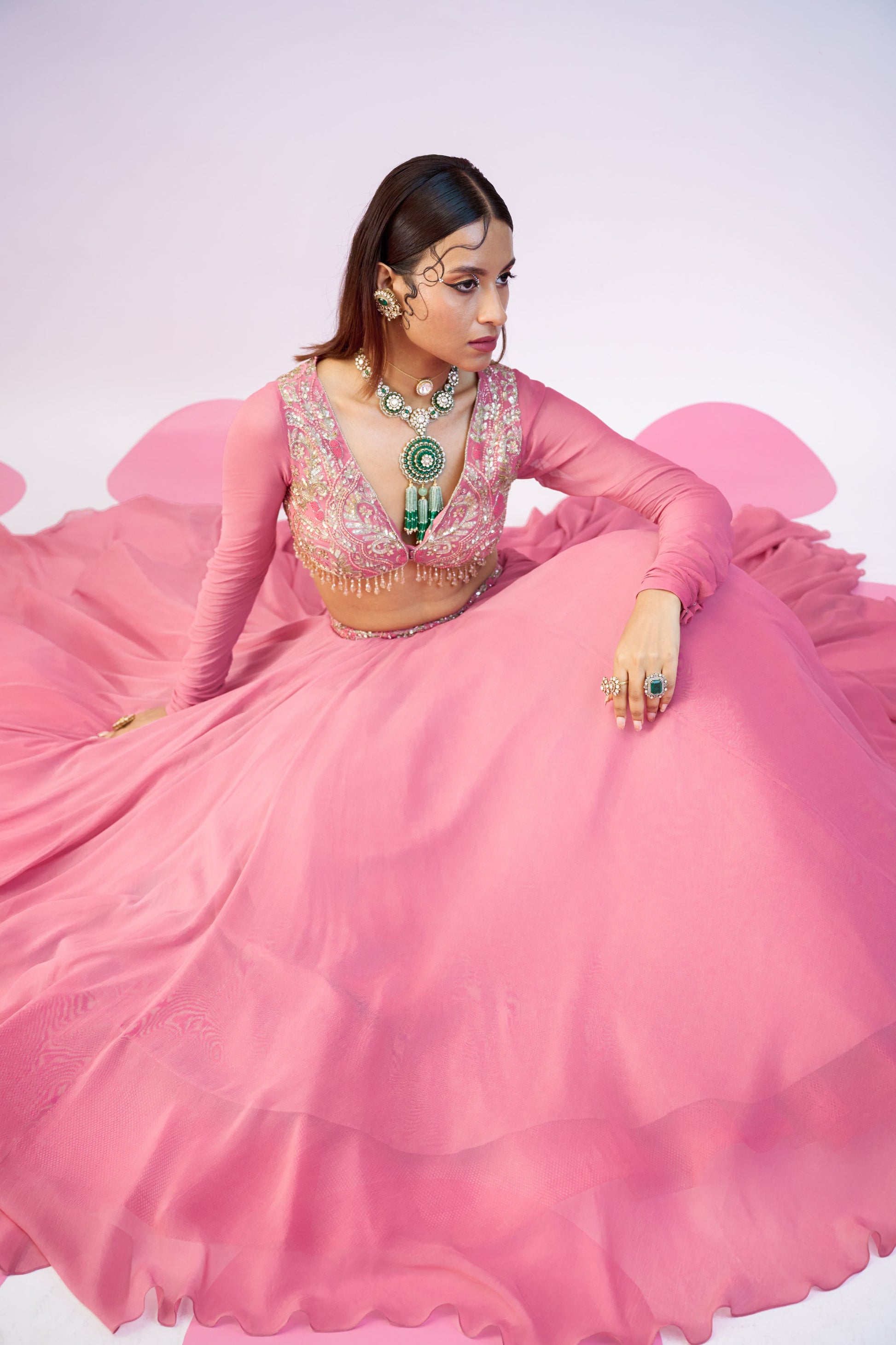 Regal Rose Lehenga Ensemble