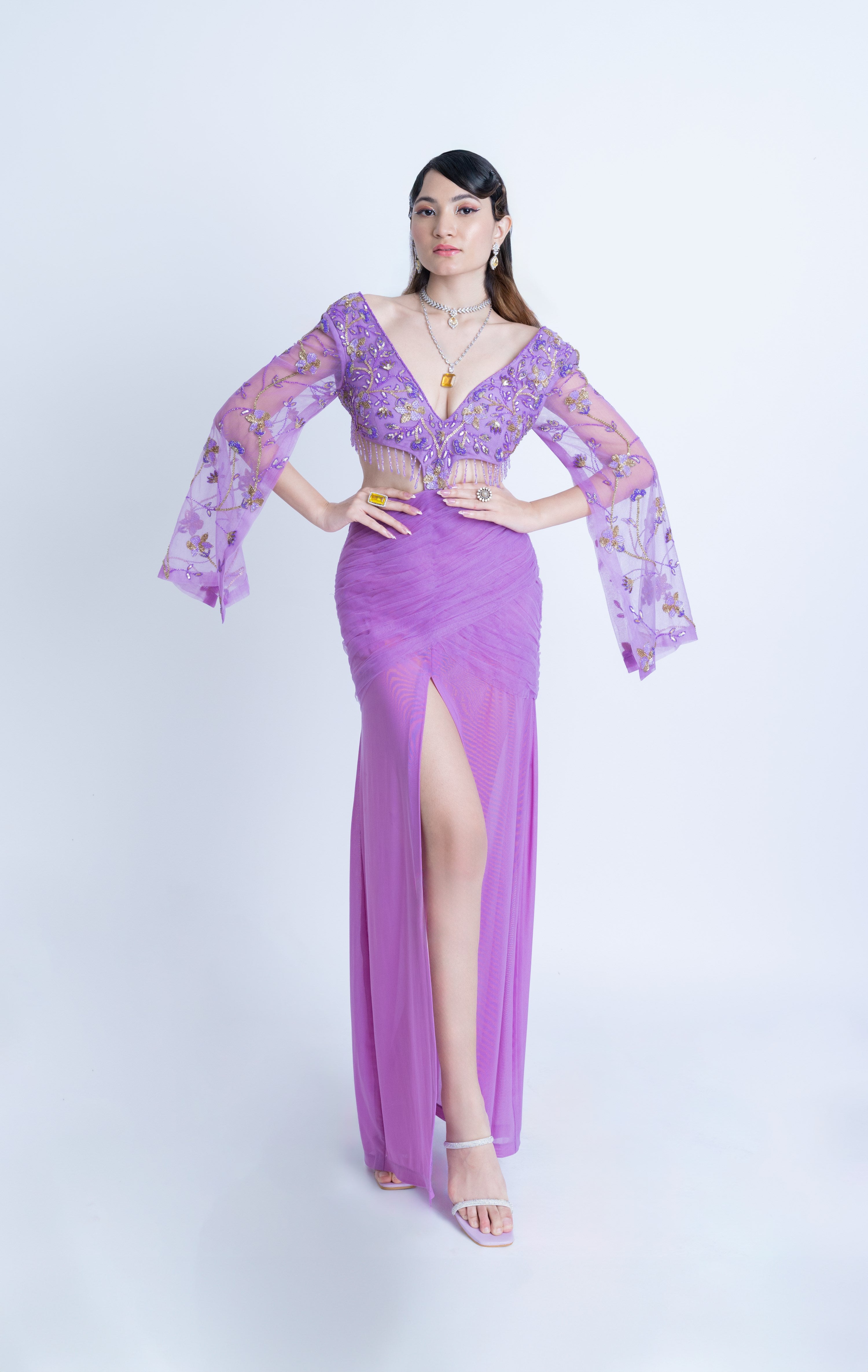 Lilac Luxe Crystal Dress