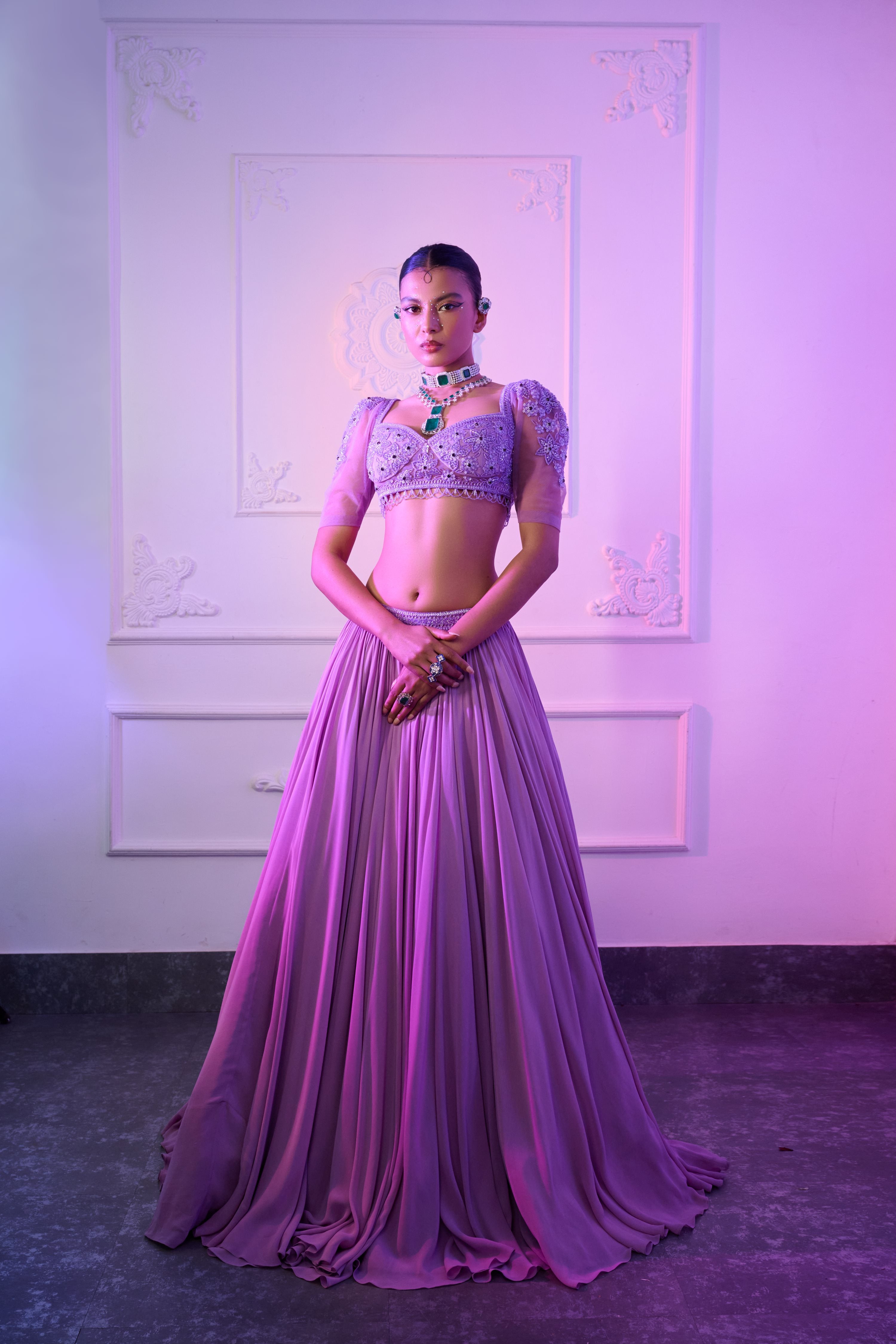 Lilac Charm Lehenga Ensemble