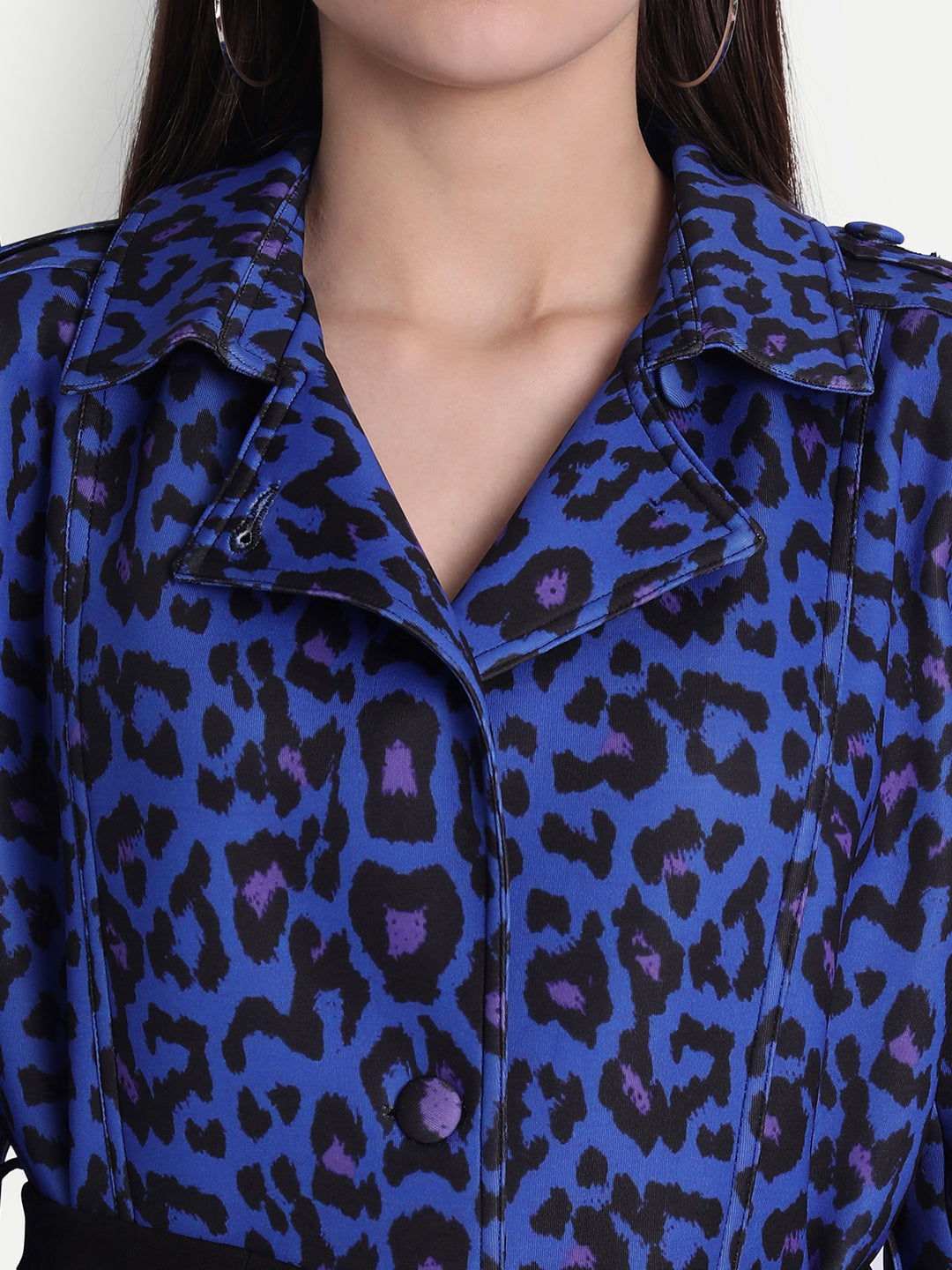 Wildcat Print Trench Coat