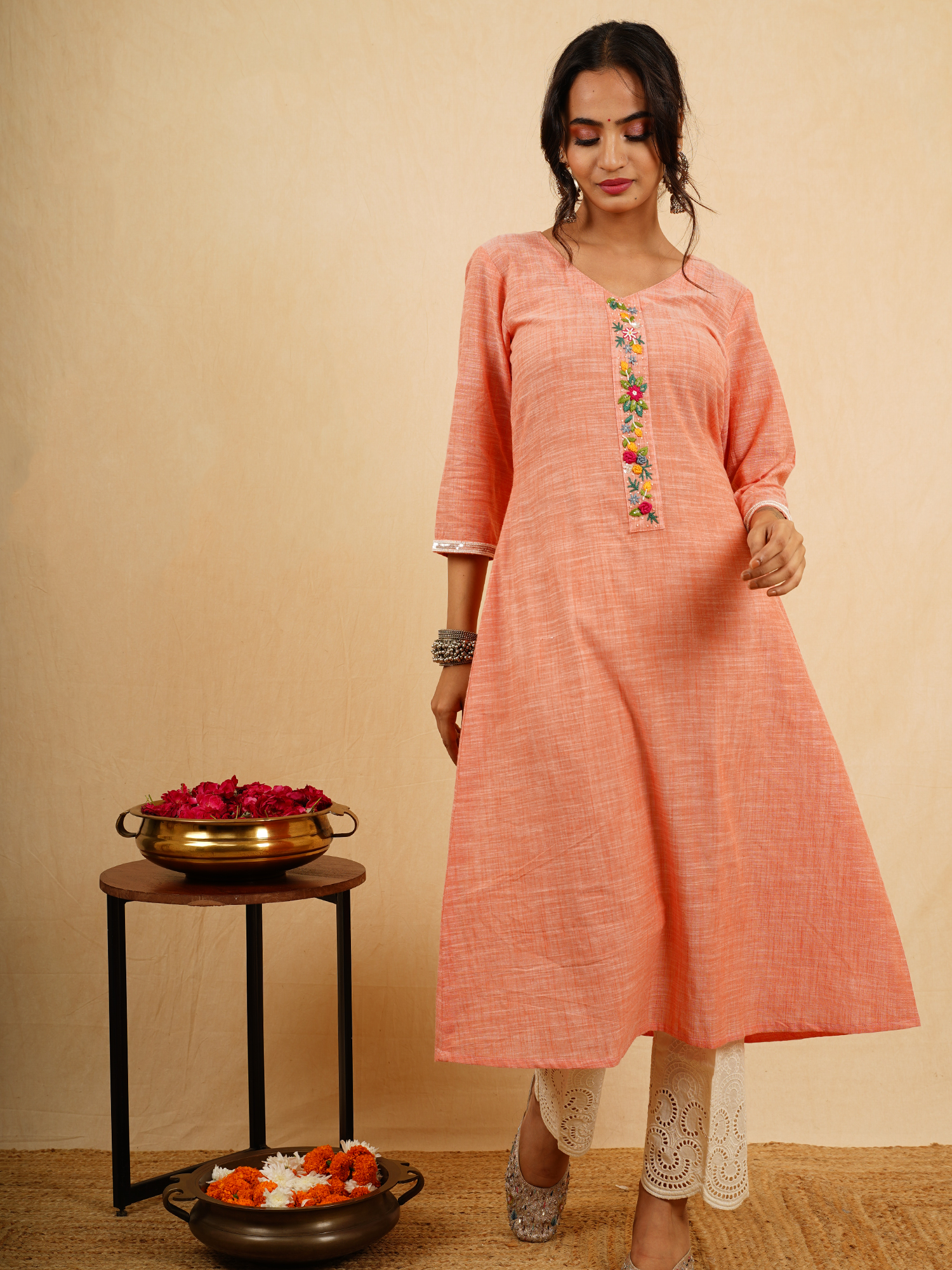 Gauri- Cotton Kurta Set