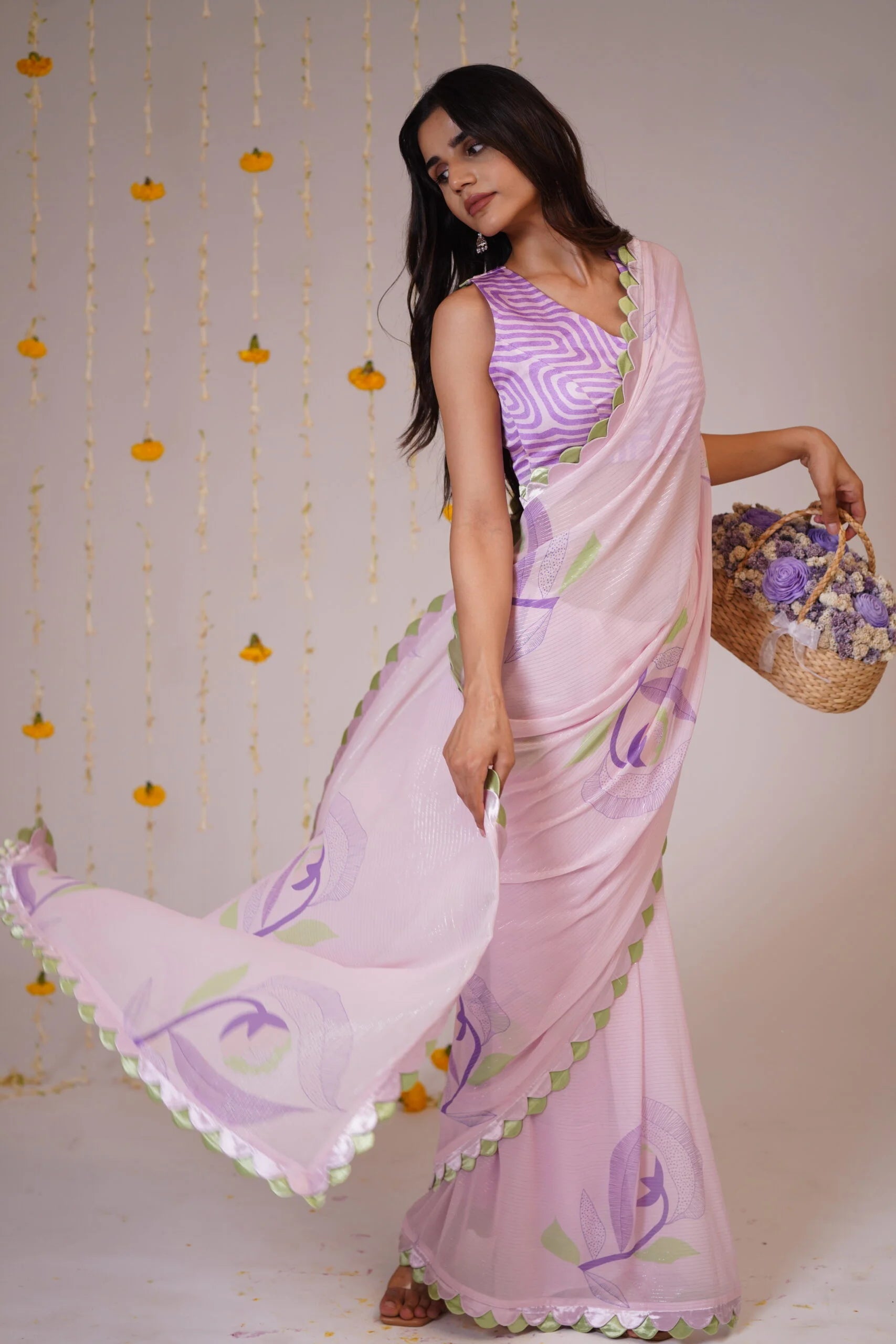 Mandhaara Utpala Georgette Saree