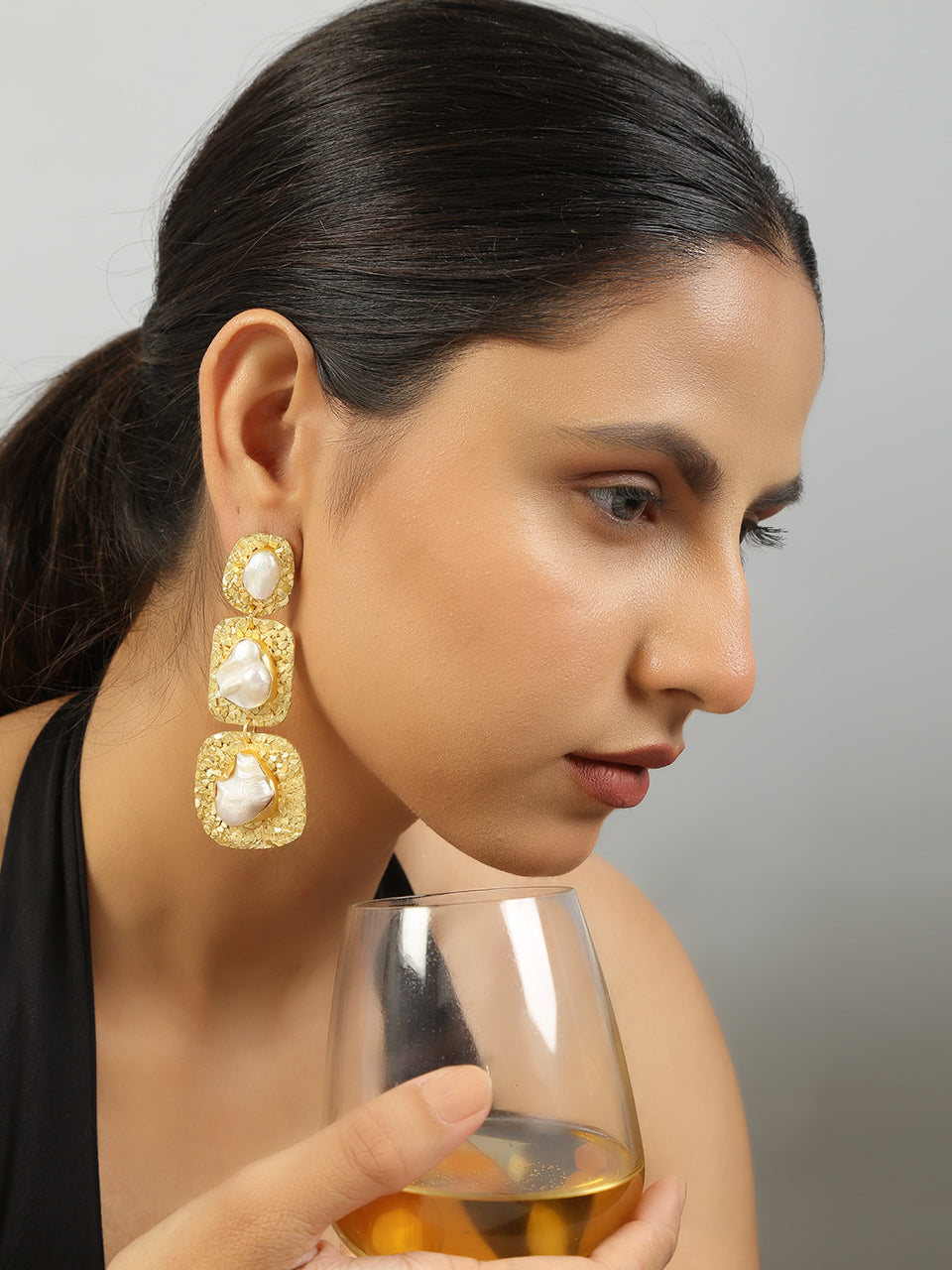 Baroque Pearl Statement Earrings