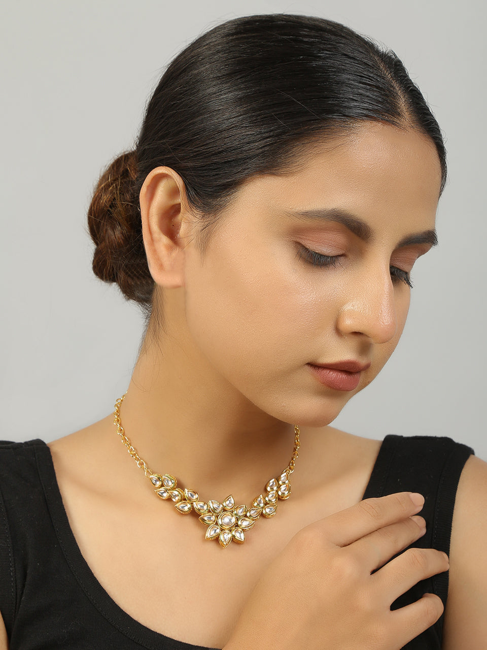 Floral Kundan necklace