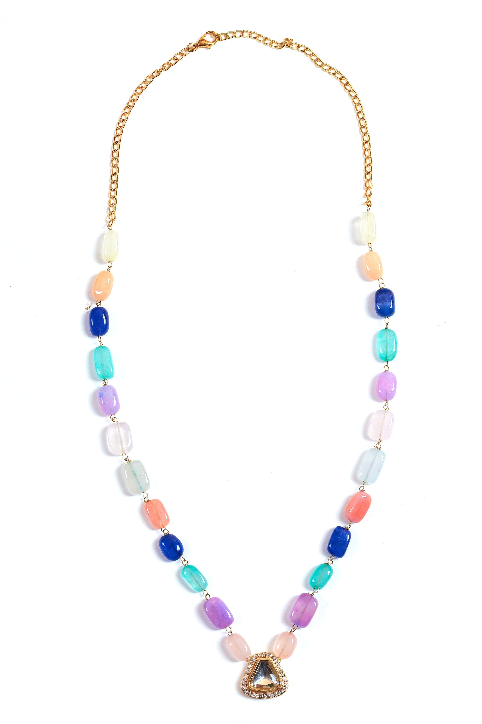 Multicolored Kundan Polki Necklace