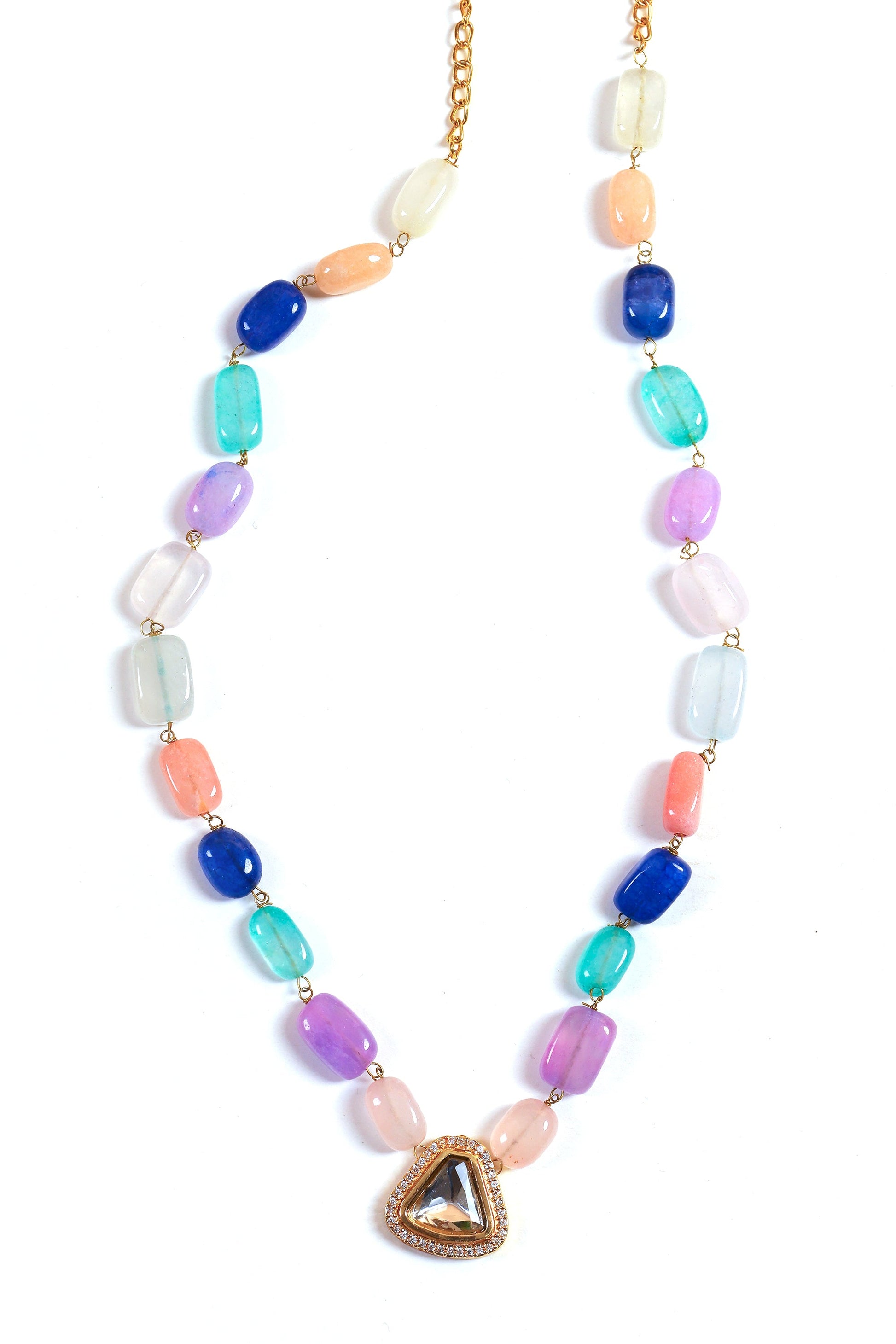 Multicolored Kundan Polki Necklace