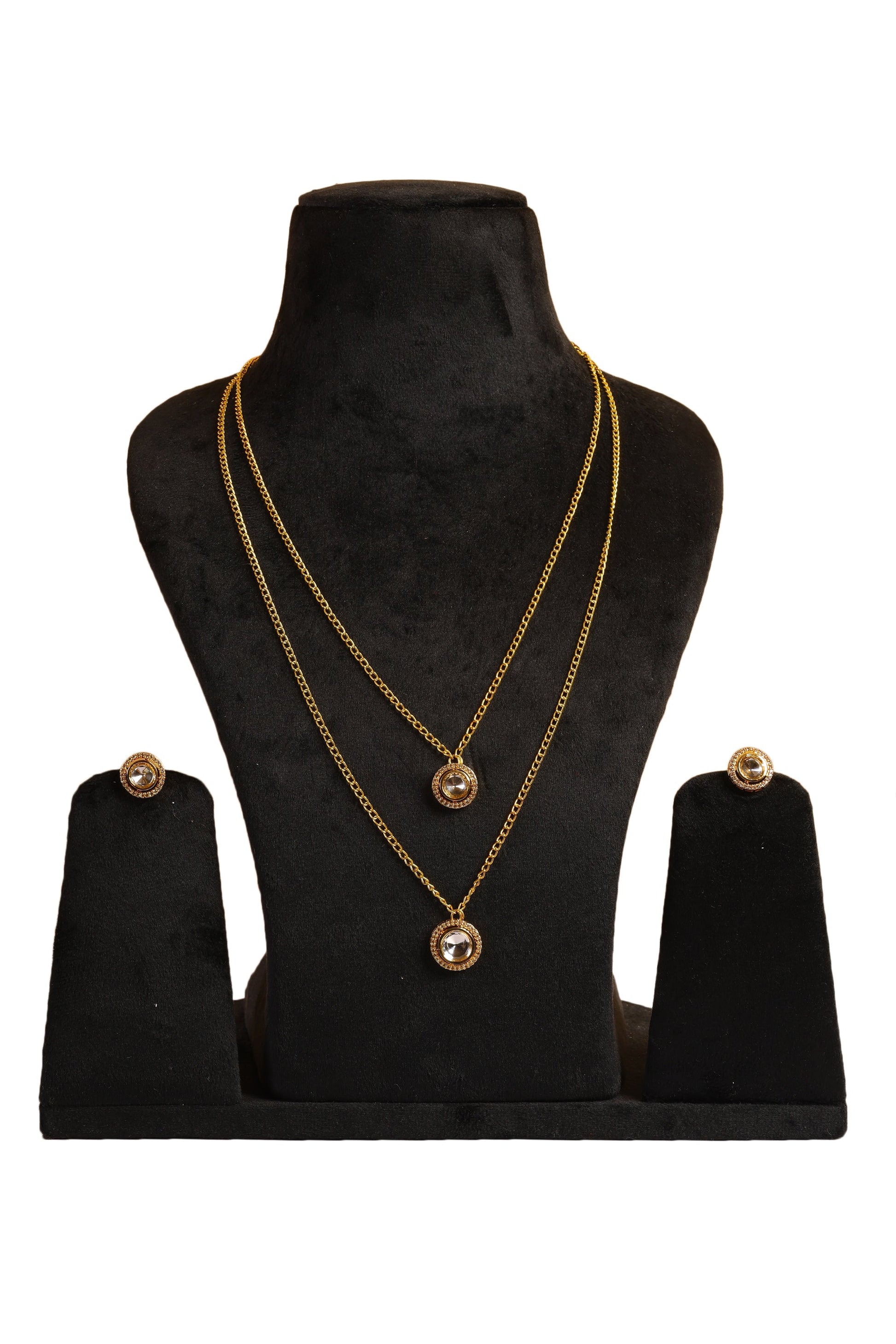 Layered Kundan Polki Necklace set