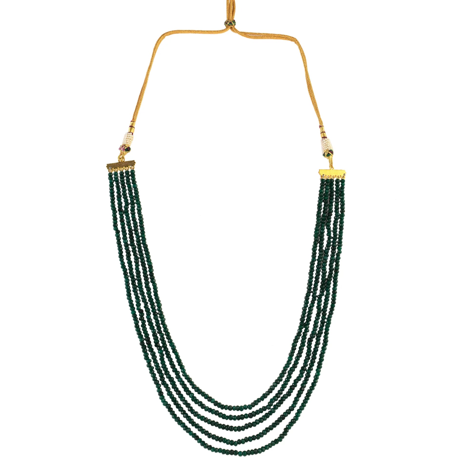 Green onyx beaded necklace