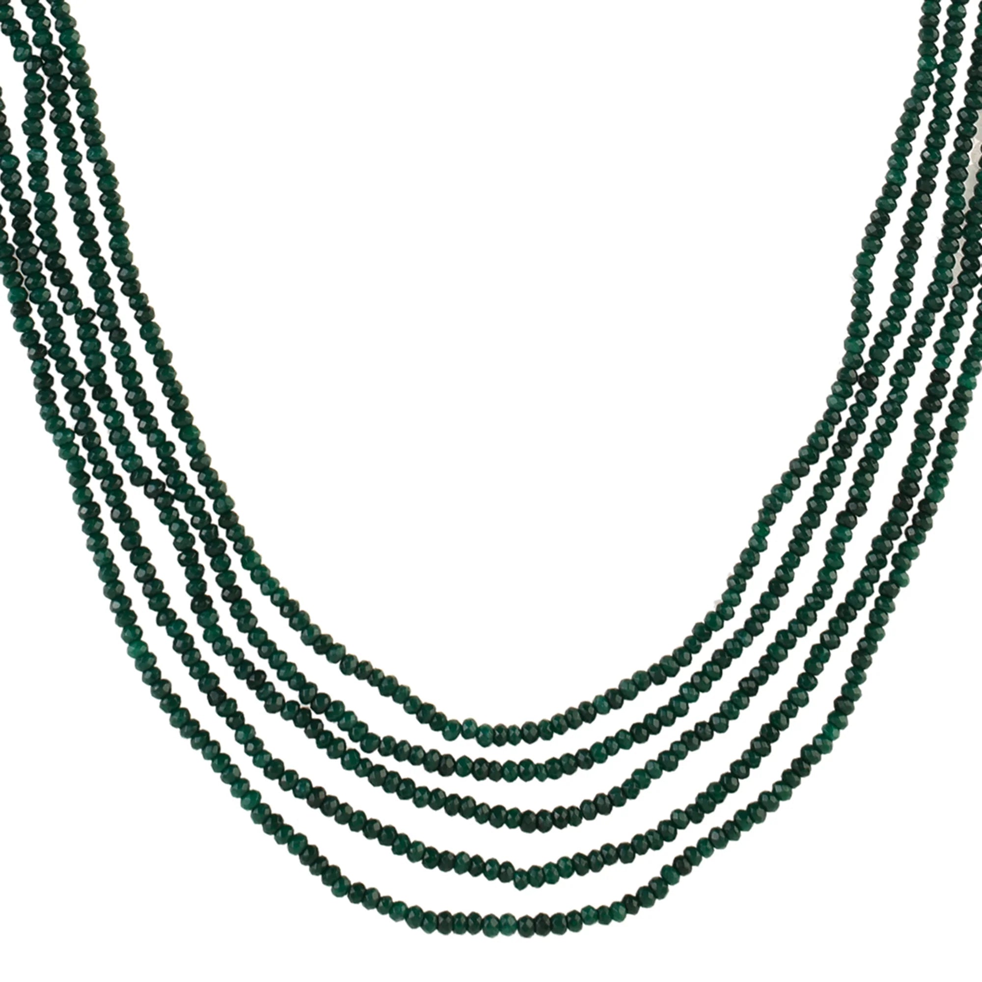 Green onyx beaded necklace