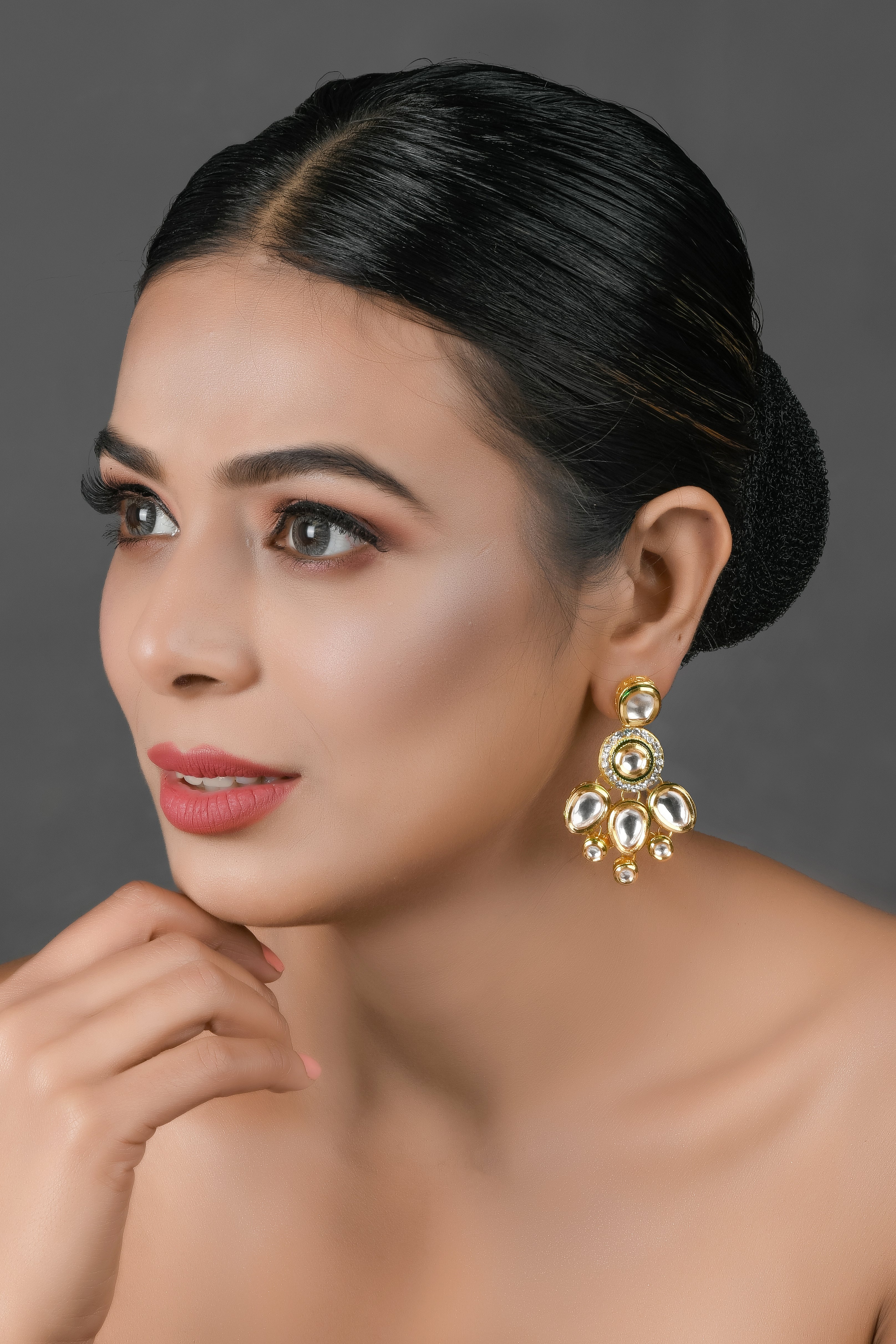 Handcrafted Kundan Earrings