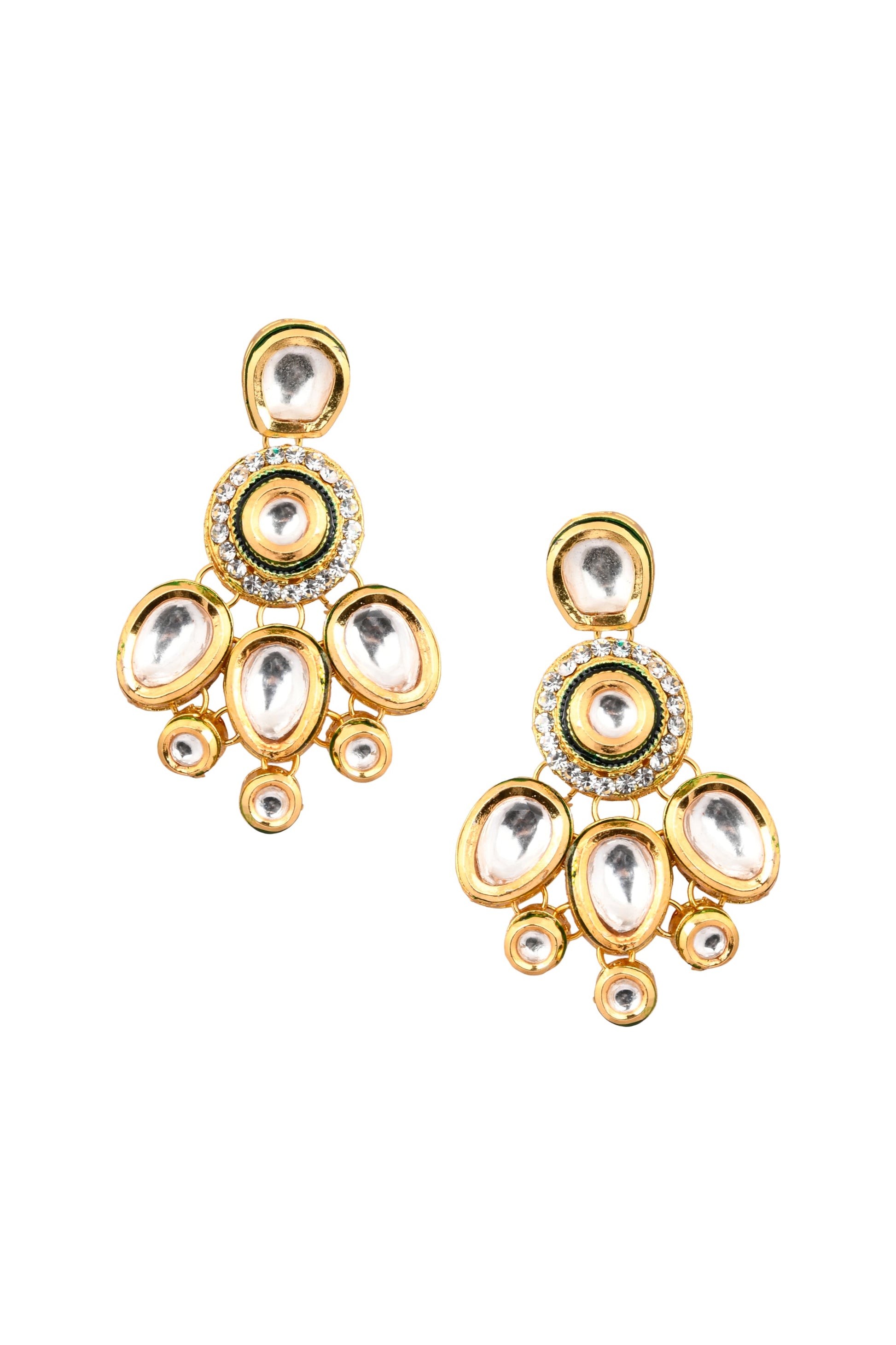 Handcrafted Kundan Earrings