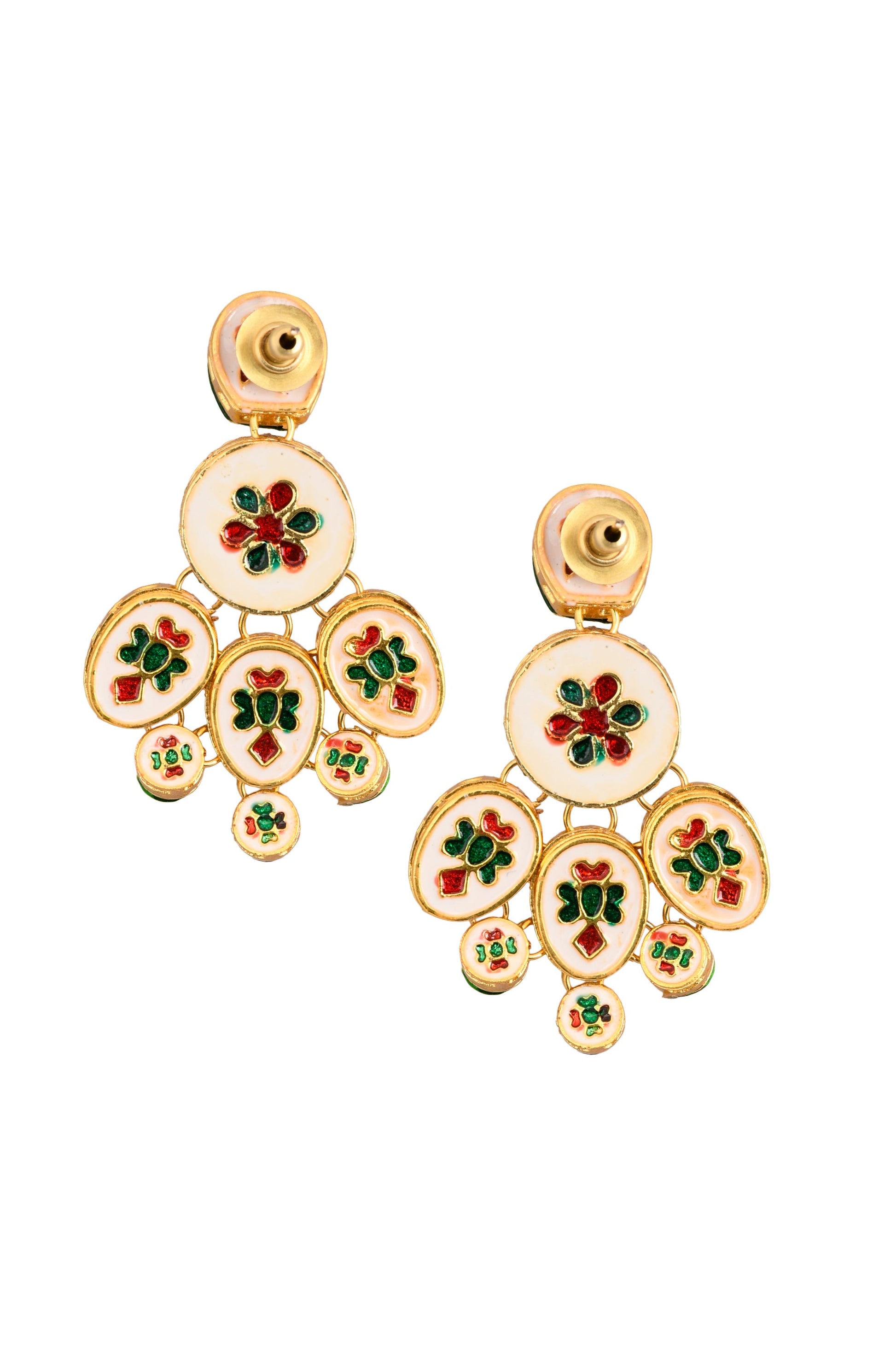 Handcrafted Kundan Earrings