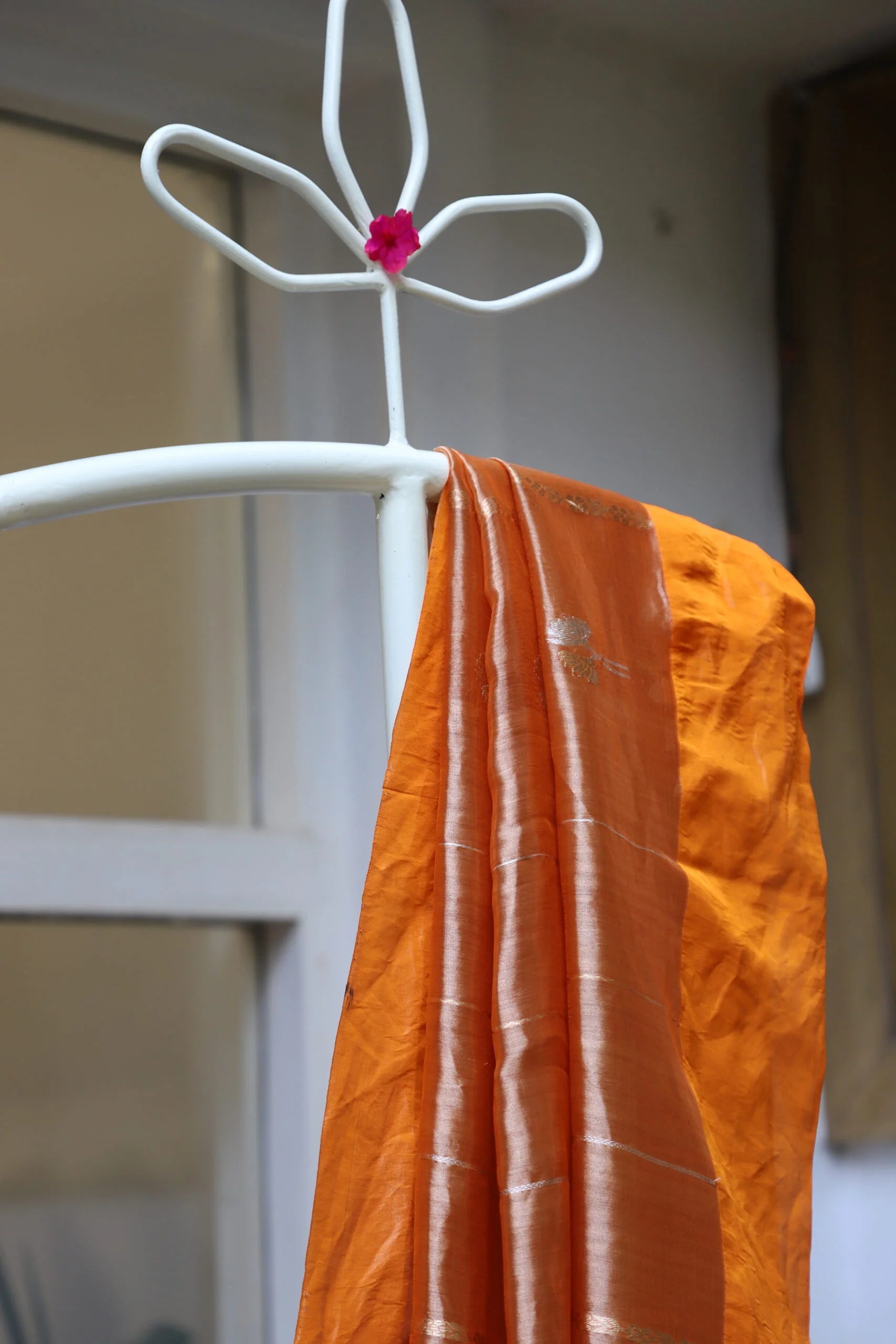 ORANGE TISSUE SAREE