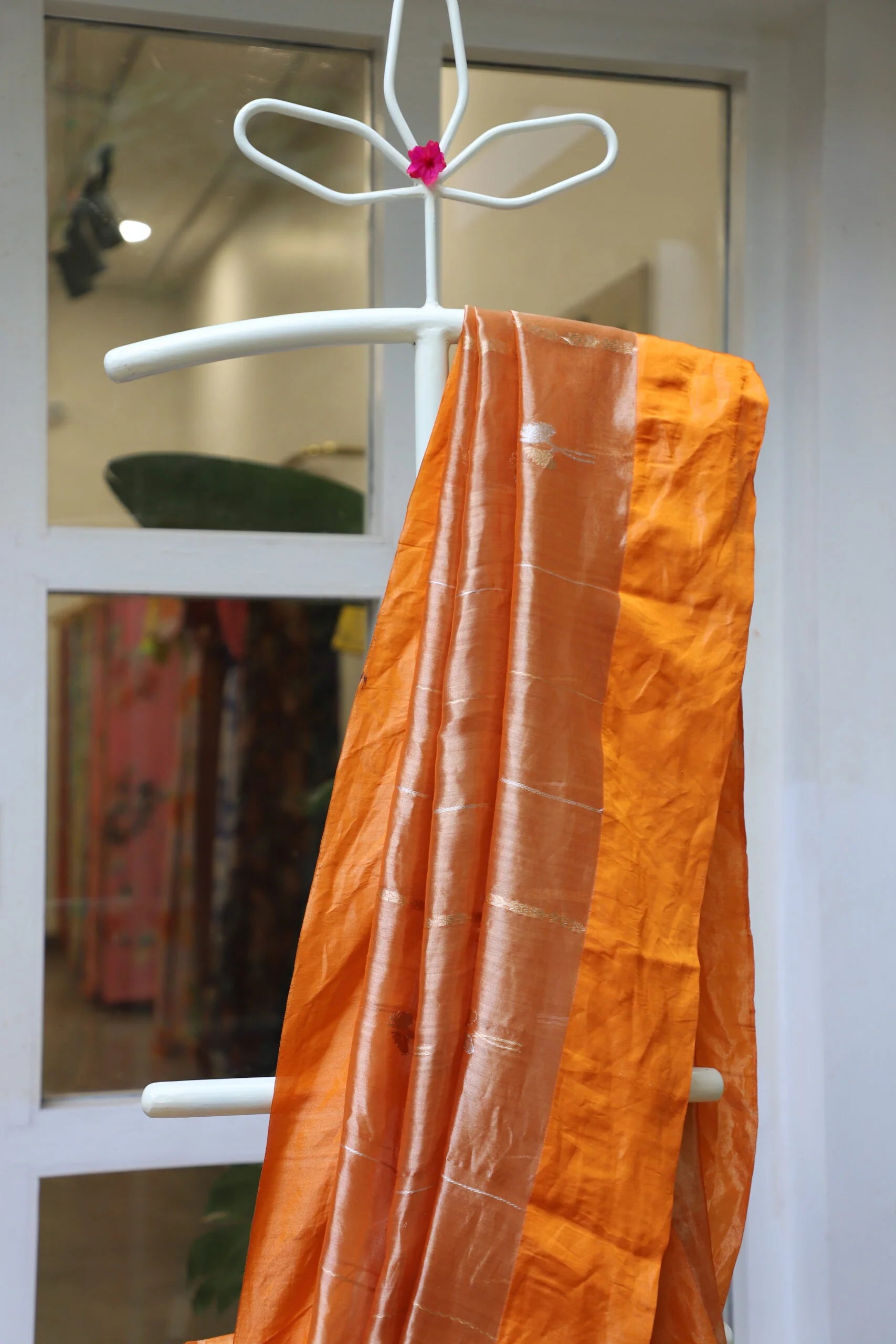 ORANGE TISSUE SAREE