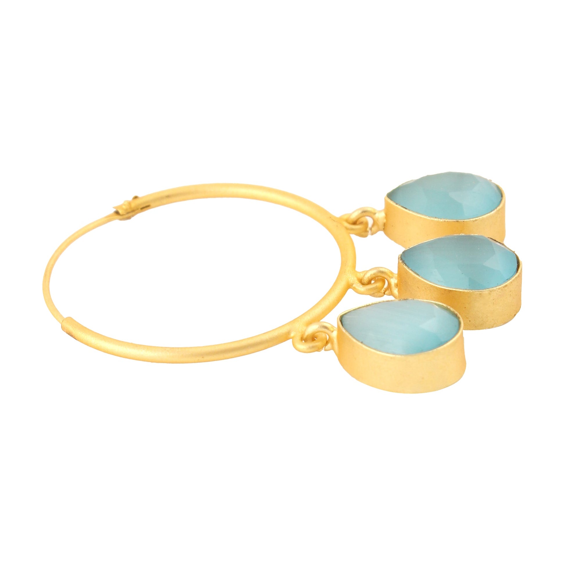 Contemporary Gold Hoop Earrings