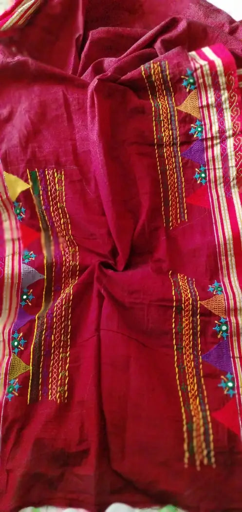 Purbaraag - Lambani Tribal Hand-Embroidered Designer Saree