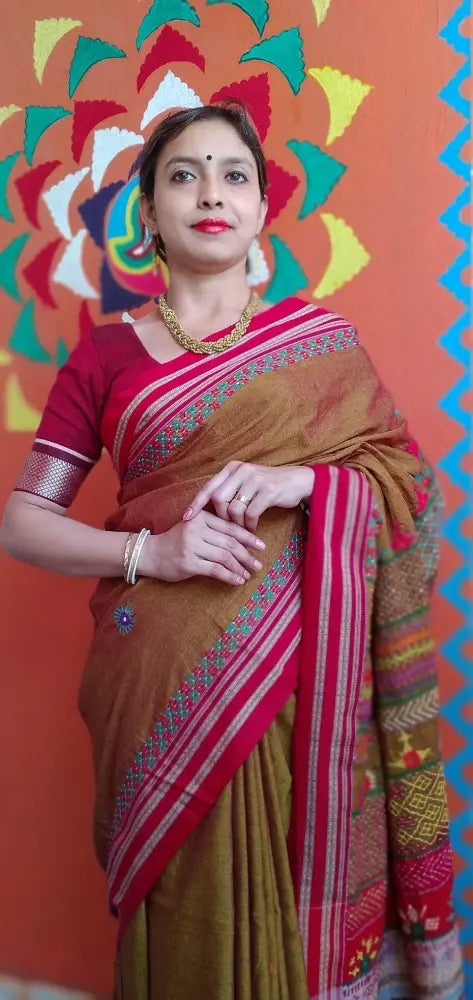 Shreemoyi - Lambani Tribal Hand-Embroidered Designer Saree