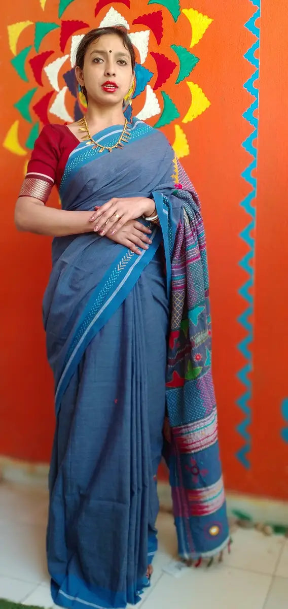 Raagini - Lambani Tribal Hand-Embroidered Designer Saree