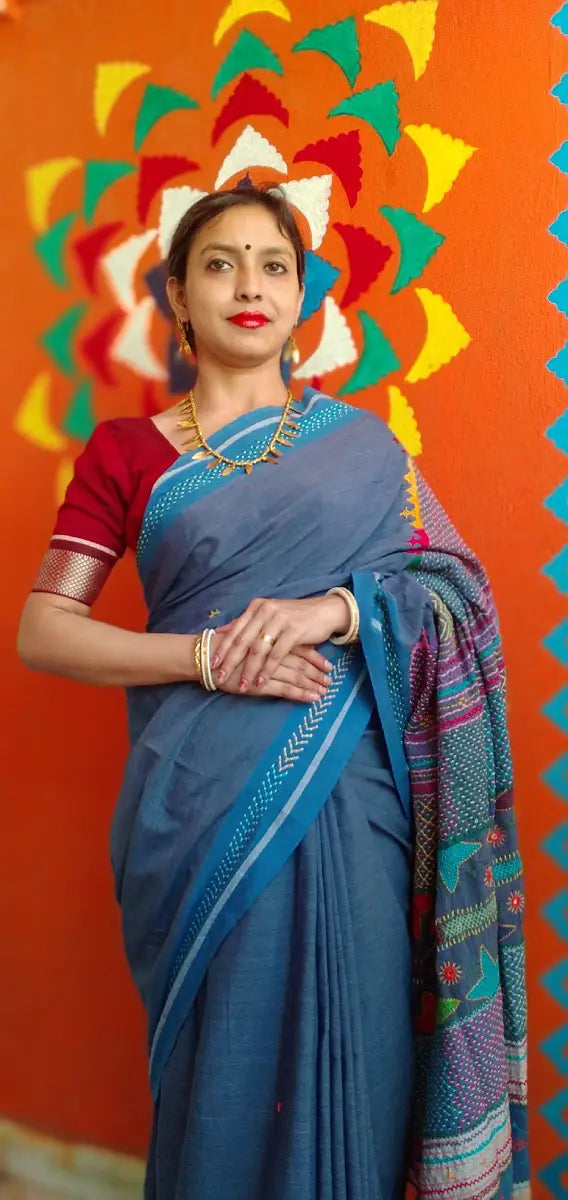 Raagini - Lambani Tribal Hand-Embroidered Designer Saree