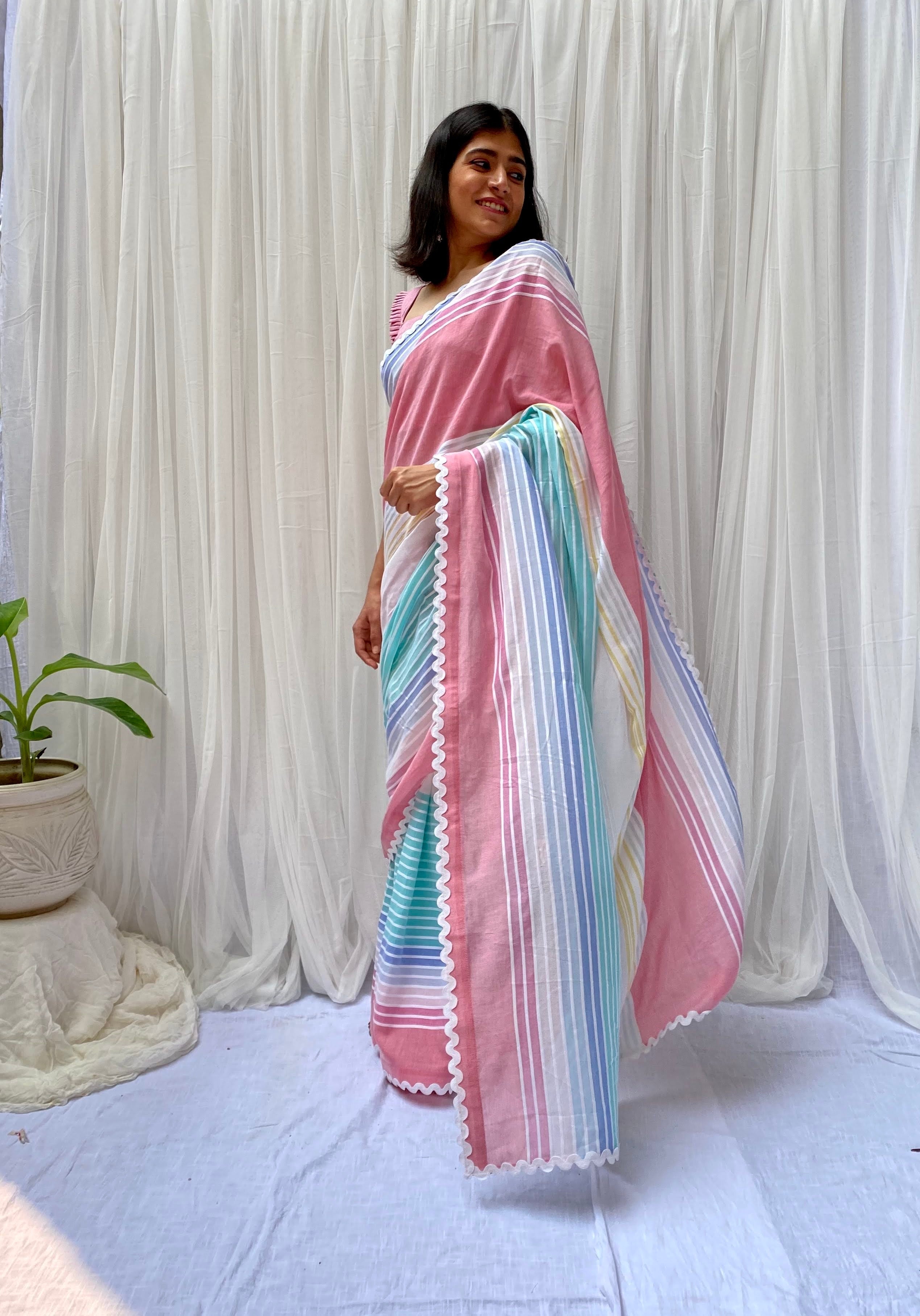 Maya- cotton saree with blouse