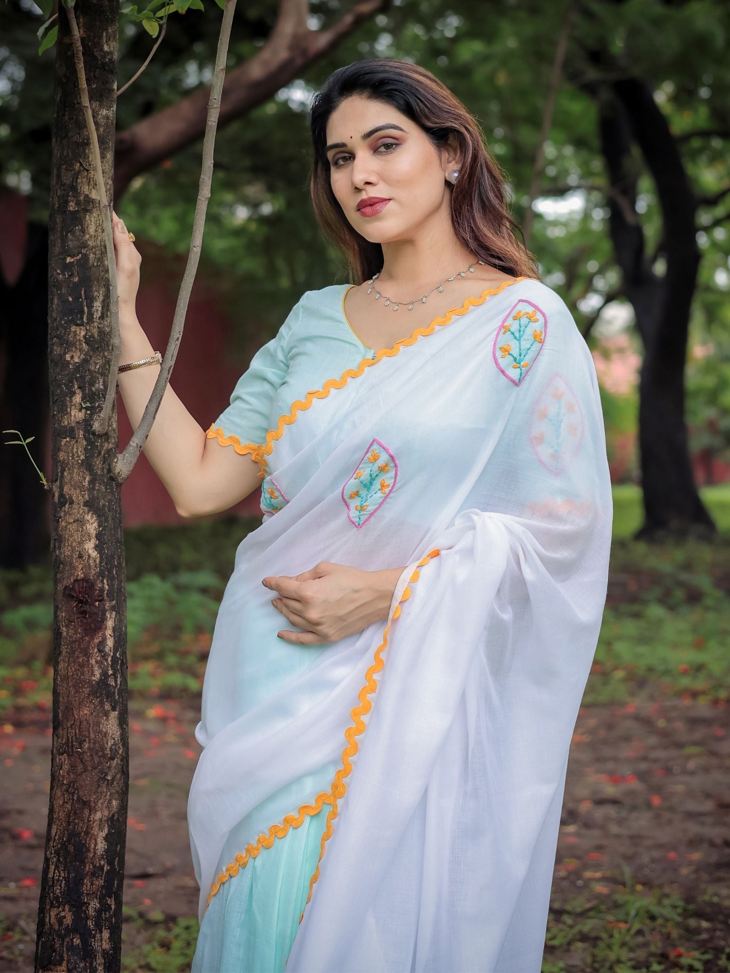 Riddhi cotton saree with blouse