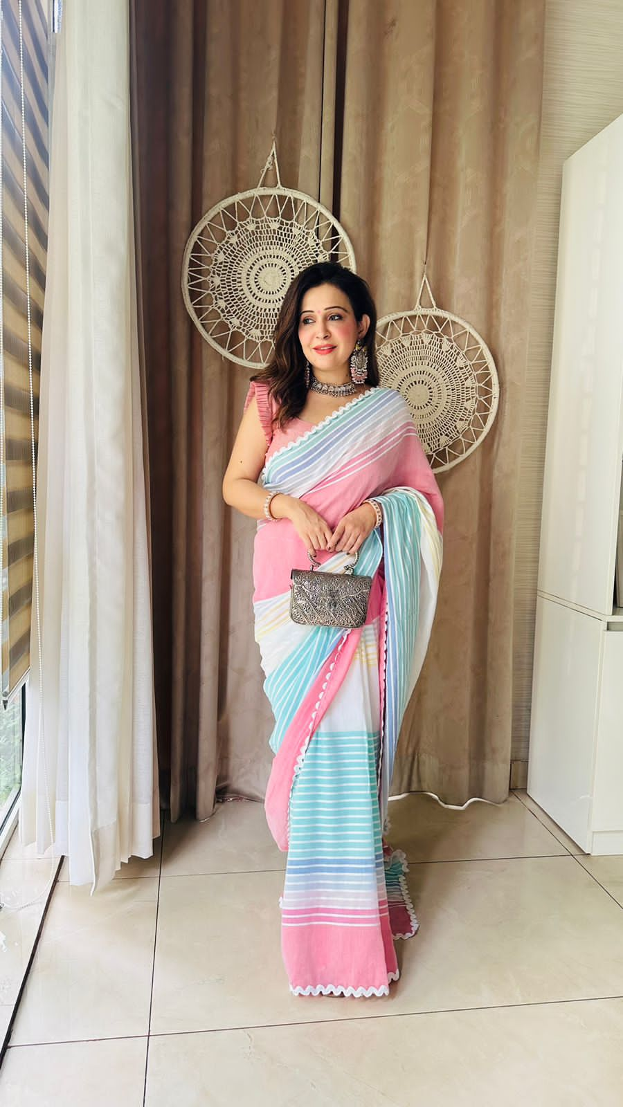 Maya- cotton saree with blouse